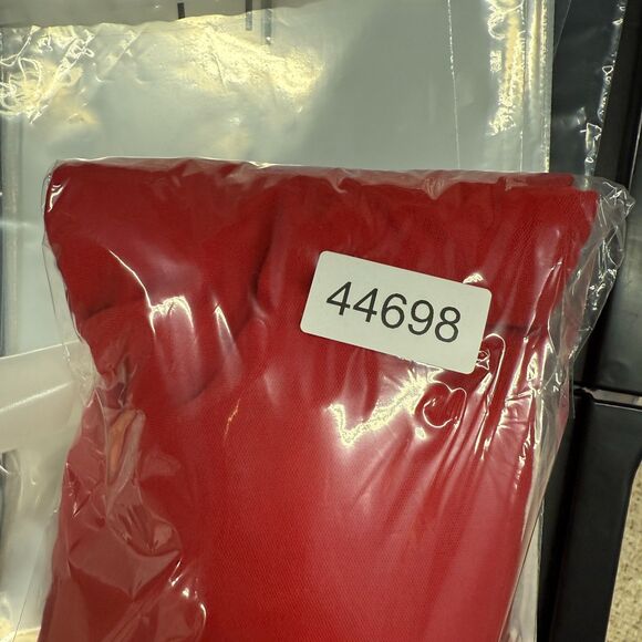 Tommy Hilfiger Dress Women L Large Red Maxi Long Collared Short Sleeve Zipper - Picture 7 of 7